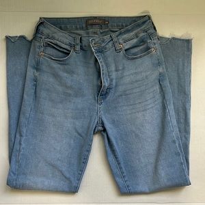 Just USA frayed hem skinny jeans, size 28